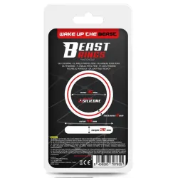 Beast Rings Cockring silicone Beast Ring 36mm Noir-Jaune